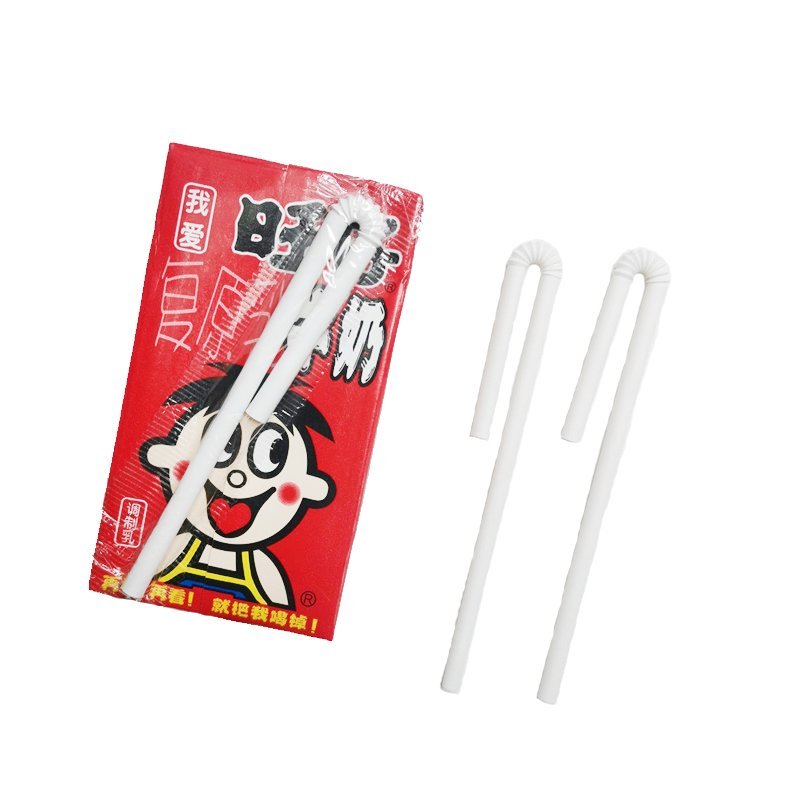 Curved Tetra Pak Packaging Bamboo Fiber Straws - 图片 4